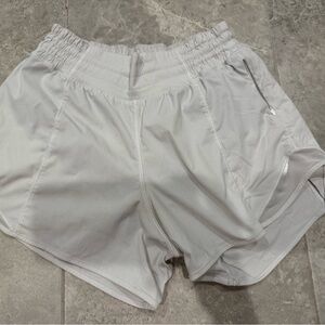 Lululemon Athletica White Athletic Shorts Lightweight Moisture-Wicking